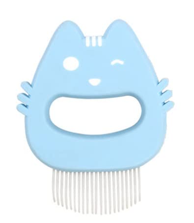 TopMed ETS Soft Deshedding Brush Proven Grooming Tools For Dogs Cats and Other Animals Removal Massaging Shell Comb Grooming and Shedding Matted Fur Remover (BLUE)