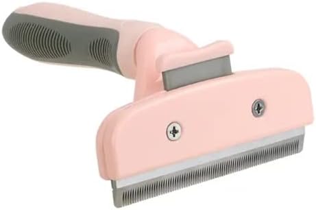 TopMed ETS Deshedding Tool For Dogs & Cats, Pet Grooming Brush For All Kind Of Pet Hair, Reduces Shedding Effectively Proven Grooming Tools for Dogs Cats and Other Animals (Large, Pink)