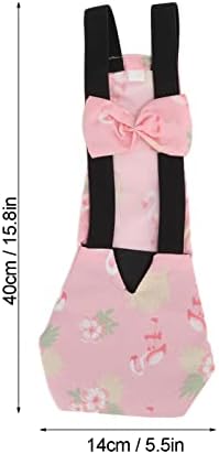 Chicken Diapers for Hens, Bantam Hens Diapers for Pet Ducks Pet Duck Supplies Goose Clothes Reusable Washable Pet Diapers with Bow Tie Nylon Buckle for Poultry (L)