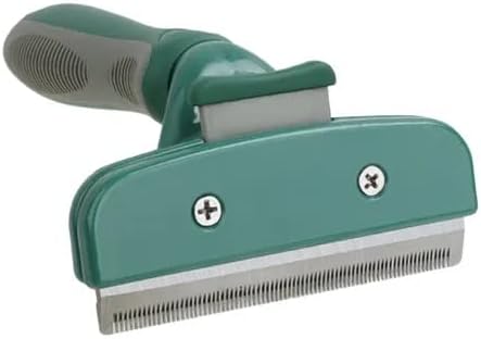 TopMed ETS Deshedding Tool For Dogs & Cats, Pet Grooming Brush For All Kind Of Pet Hair, Reduces Shedding Effectively Proven Grooming Tools for Dogs Cats and Other Animals (Large, Green)