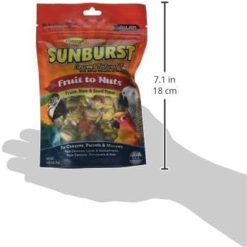 Higgins Sunburst Fruits To Nuts Gourmet Treats For Conures, Parrots & Macaws
