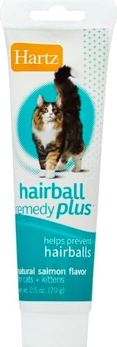 Hartz Hairball Remedy Plus Salmon Flavored Paste for Cats and Kittens, 2.5 Ounce (Pack of 2)