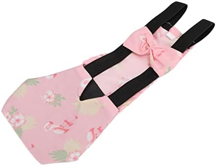 Chicken Diapers for Hens, Bantam Hens Diapers for Pet Ducks Pet Duck Supplies Goose Clothes Reusable Washable Pet Diapers with Bow Tie Nylon Buckle for Poultry (L)