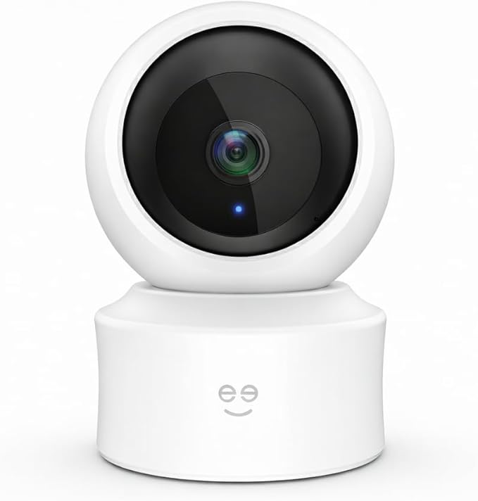 Geeni Scope Ultra 2K 360 Smart Auto-Follow Indoor Camera – 1440p Video Resolution, Wi-Fi Connectivity, Alexa & Smartphone Control, Wall Mountable, Pet & Elderly Monitoring Camera, White