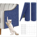 2 Pcs Total 78.8"x15.8" Cat Scratch Mat, Cat Scratch Couch Furniture Protector, Trimmable Self-Adhesive Cats Scratch Pads, DIY Cat Scratcher for Wall Protector and Covering Cat Tower (Blue)