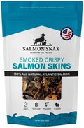 Dog Treats – Smoked Crispy Salmon Skin, 12 oz – 100% Atlantic Salmon, All Natural, Single-Protein, Grain & Gluten Free, Omega-3 Rich, No Fillers, Resealable Bag, Made in USA