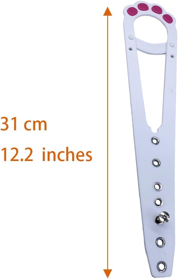 Flex Cat Door Stopper - Adjustable Strap Keeps Pet Gates and Interior Doors Open - 7 Sizes, White