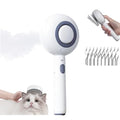 Cat Brush for Indoor Cat Steam Brush for Shedding Spritz Defur Comb for Cats Steam Cat Brush for Long Short Hair spritz defur comb Dog Pet Steam Brush for Cats Massage Grooming Self-Cleaning (white)
