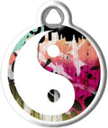 Dog Tag Art Religious Custom Pet ID Tag for Dogs and Cats, Personalized Dog Tag with Customized Identification Information, Colorful Yin Yang-, Large (1.25" Diameter)