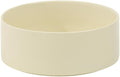 Ceramic 7.3inch Dog Bowl, Food and Water Bowl for Medium Breed Dog, Pet Feeder for Replacement (Single Bowl, Light Yellow)