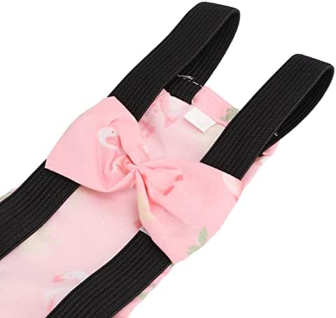 Chicken Diapers for Hens, Bantam Hens Diapers for Pet Ducks Pet Duck Supplies Goose Clothes Reusable Washable Pet Diapers with Bow Tie Nylon Buckle for Poultry (L)