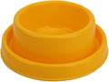 Ants Away Dog Bowl Cat Puppy Food Bowls Round No Spill Eating Feeder for Small Animals Yellow M