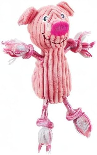 Outward Hound Ranch Roperz Pig Plush Squeaky Dog Toy