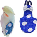 Bird Flight Suits Diapers for Monk Parakeets, Conures, Lovebirds, Cockatiels Flight Suits, Parrot Clothes, Bird Training Nappy Suit Liners Clothes (Large,Deep Blue)