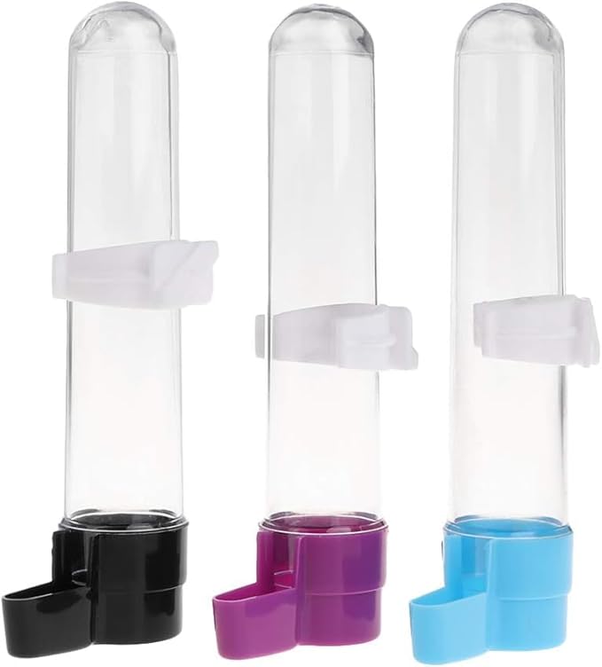 1Pc Bird Water Dispenser Automatic Feeder Hanging Food Container for Parrot Parakeet Cage Accessories (Random Color)