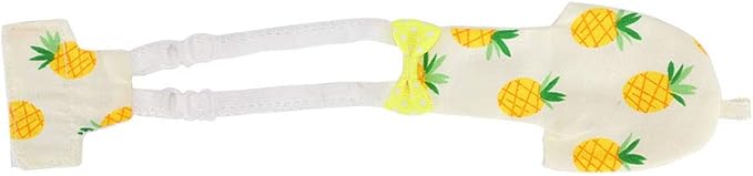 HEEPDD Pet Bird Cute Diaper, Bird Diaper for Parrots, Pigeons, and Other Birds - Convenient for Indoor and Outdoor Use Pet Cute, Soft Cotton Reusable Nan Supplies (M Fruit)