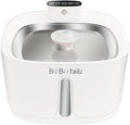 135oz/4L 100% BPA-Free Cat Water Fountain - Quiet Plastic Automatic Pet Drinking Fountain for Cats&Dogs Indoor, Automatic Dog Watering Dispenser Bowl with Watering Level Window and Filter (White)