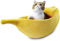 · Petgrow · Cute Banana Cat Bed House Medium Size, Christmas Pet Bed Soft Cat Cuddle Bed, Lovely Pet Supplies for Cats Kittens Rabbit Small Dogs Bed,Yellow