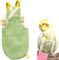 Bird Flight Suits Diapers, Parrot Flight Suits Diapers for Quaker Parakeets Cockatiels Conures Macaw African Grey, Bird Diaper, Parrot Clothes (Green B,2XL)