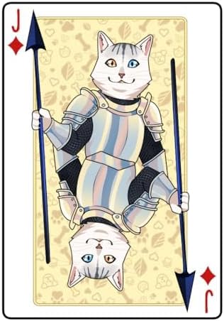 Cat Playing Cards Themed Deck for Adults - Collectible Card Games for Teens, Women and Men - Card Games For Adults on Family Game Night - 54 Cards for Solitaire or Poker - Fun Gifts for Cat Lovers