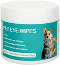 Pet Eye Cleaning Wipes for Cats&Dogs,Soft Non-Irritating,Fragrance Free Facial Wipes to Remove Discharge,Hypoallergenic Tear Stain Remover with Natural Formula(100 PCS)