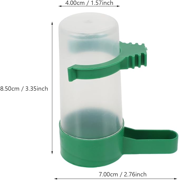 balacoo Automatic Bird Water Feeder 10 Pack Leak-Proof Plastic Water Dispensers for Parakeets Pigeons Small Birds Compact 3.34X2.75X1.57 Inch Cage Compatible