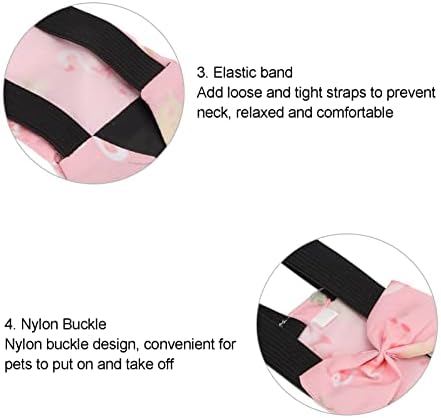 Chicken Diapers for Hens, Bantam Hens Diapers for Pet Ducks Pet Duck Supplies Goose Clothes Reusable Washable Pet Diapers with Bow Tie Nylon Buckle for Poultry (L)