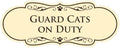 Designer Paws, Guard Cats on Duty (Ivory/Dark Brown) - Medium