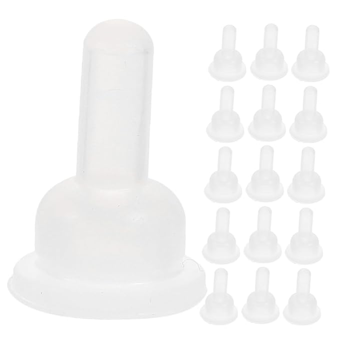 TOYANDONA Silicone Pet Feeding Nipples for Kittens Rabbits Chinchillas Small Animal Nursing Bottle Pacifiers Flexible Soft Teats for Nursing and Feeding