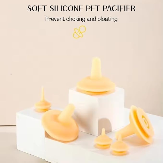 Pet Feeding Syringe Kit for Newborn Kittens & Puppies – Safe Milk Feeder with 3 Silicone Nipples (S/M/L) – Non-Choking Design, Reusable Nursing Tool for Small Pets, Orphan Animals