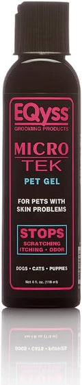 EQyss Micro-Tek Leave-On Pet Gel - Soothe Dry Irritated Skin on Contact, Stops Itching, Scratching, Biting, Licking Hot Spots - for Cats & Dogs (4 oz)