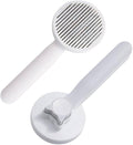 Pawsome Pets Gentle Deshedding Tool for Long & Short Hair Pets, Easy Hair Removal Grooming Brush for Puppies (grey)
