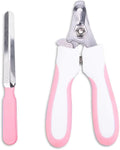 Kimono Art Dog & Cat Pets Nail Trimmers and Clippers, Professional Claw Care Grooming Tool for Pets, Avoid Over Cutting Bloodlines, Pink, for Small Dogs and Cats