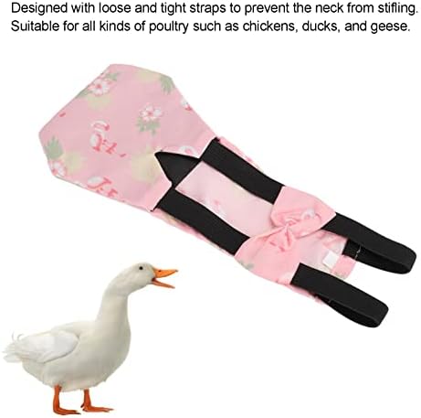 Chicken Diapers for Hens, Bantam Hens Diapers for Pet Ducks Pet Duck Supplies Goose Clothes Reusable Washable Pet Diapers with Bow Tie Nylon Buckle for Poultry (L)
