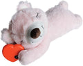 HonourHope Dog Heartbeat Toy for Anxiety Relief, Soft Plush Toy Calming Puppy Behavioral Training Aid Pet Companion Pillow for Puppy Dog Cat Kitty Pets - Bear Pink