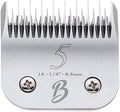 Detachable A Series 5 Blade Dog Grooming Skip Tooth Cuts Length 1/4" - 6.4mm Japanese High Carbon Steel Dog Clippers for Grooming | Detachable Clipper Blade 5 (Compatible A5 Series(B5)