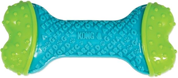 KONG CoreStrength Bone - Dog Dental Chew Toy - Durable, Multi-Layered Dog Toy for Enrichment Play & Dental Care - with Textured Body for Teeth Cleaning - for Small/Medium Dogs