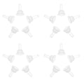 40pcs Pet Nurser Nipples Silicone Replacement Pacifiers - Soft Pet Food Feeding Bottle Nipple Pacifier for Kitten Puppy Rabbit Chinchillas Small Animals Nursing Suckling Tool Accessory Supplies