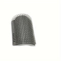 Pet combs Cat Self Groomer with Massage Comb Brush - Perfect for Kitten and Puppy Grooming and Relaxation Wall-Mounted (GRAY,M)