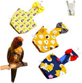 3PCS Bird Diaper with Adjustable Shoulder Strap Washable Parrot Diapers Reusable Bird Flight Suit Nappies Protective Breathable Nappy Clothes for Parakeet Macaw Conure (2XL)