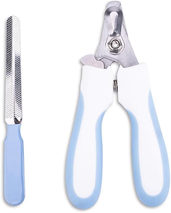 Kimono Art Dog & Cat Pets Nail Trimmers and Clippers, Professional Claw Care Grooming Tool for Pets, Avoid Over Cutting Bloodlines, Blue, for Large and Medium Dogs