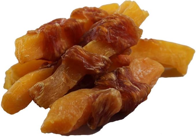 Amazon Brand - Solimo Sweet Potato & Chicken Jerky Dog Treats, 2 pounds
