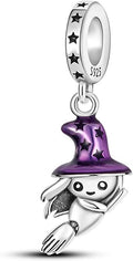 Pet Charm, Cute Dog Charm, Animal Dangle Charm, Sterling Silver Charm, Gift For Women, Friends, Wife, Mother, Christmas, and Halloween, Compatible With Pandora