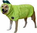 DERPYCHAPPY Premium Dog Towel Robe & Dog Bathrobe for Drying Dogs Made in Korea | Super Absorbent Quick & Adjustable Microfiber Bath Towel for Cats & Puppy Robes After Bath | Soft Warm Coat (Lime,L)