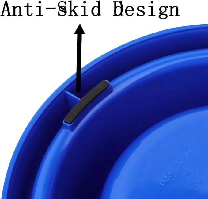 Ants Away Dog Bowl Cat Puppy Food Bowls Round No Spill Eating Feeder for Small Animals Brown S