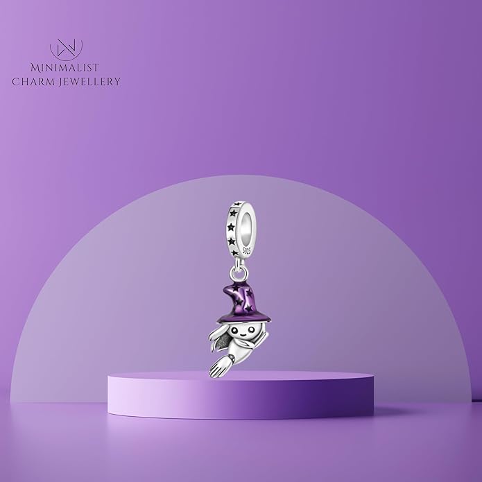 Pet Charm, Cute Dog Charm, Animal Dangle Charm, Sterling Silver Charm, Gift For Women, Friends, Wife, Mother, Christmas, and Halloween, Compatible With Pandora