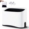 Cat Litter Scoop Holder, Universal Scooper Storage for Any Kitty Shovel, Durable Removable Scoop Stand with 2 Rolls of Garbage Bags, Suitable for Most Metal and Plastic Litter Scooper, White