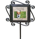 GiftsForYouNow Hardest Goodbye Personalized Pet Memorial Garden Plaque with Photo