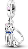 925 Sterling Silver Charm For Bracelets Animals Pets Insects Butterflie Cat Dog Charms Bead For Women Jewelry Gifts
