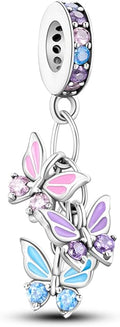 925 Sterling Silver Charm For Bracelets Animals Pets Insects Butterflie Cat Dog Charms Bead For Women Jewelry Gifts
